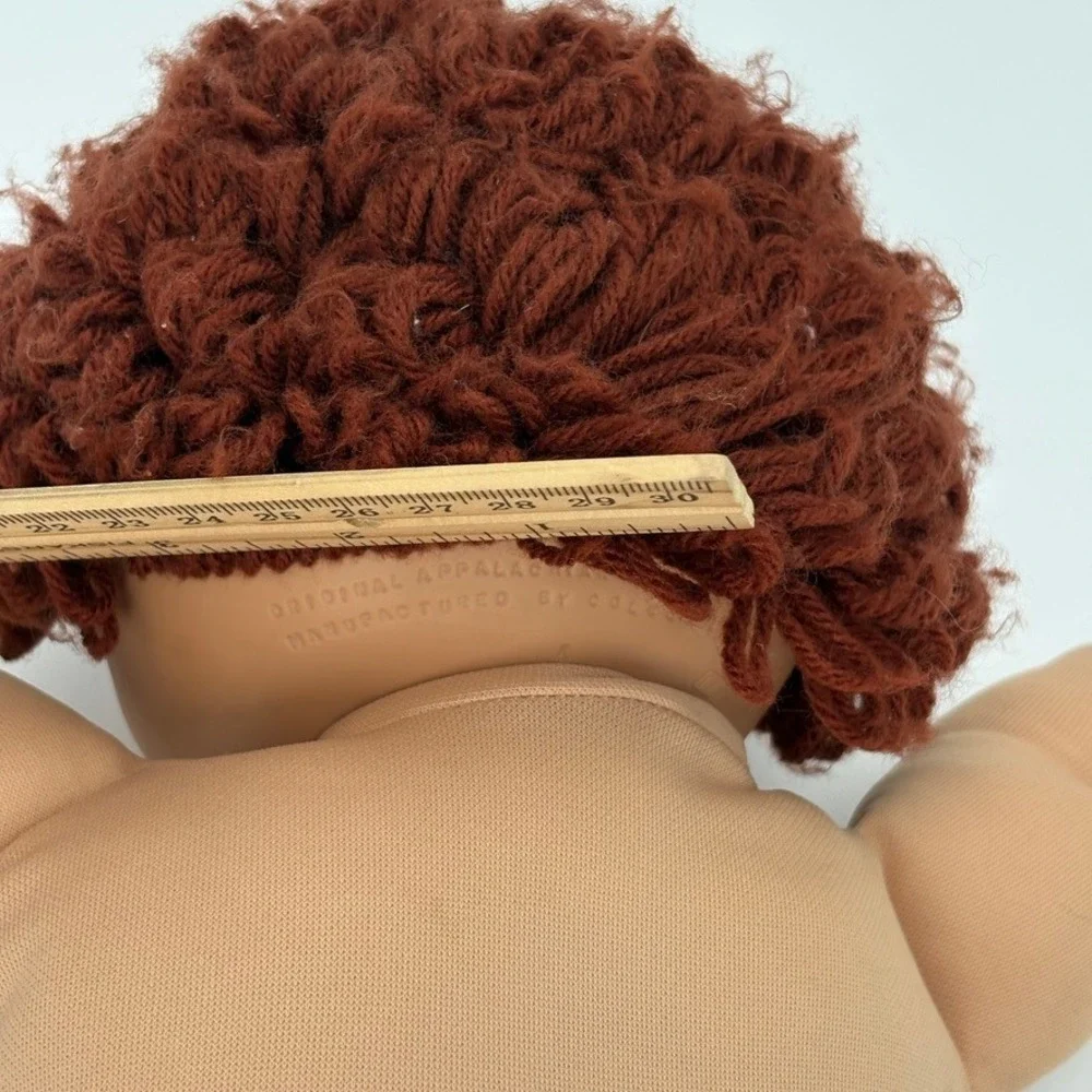 Vintage 1985 Cabbage Patch Kids Boy Doll Coleco HM4 OK Auburn Hair Brown Eyes